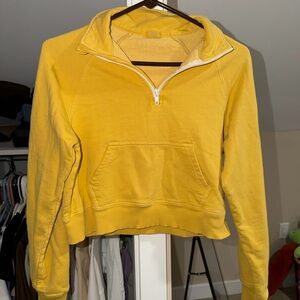 Brandy Melville Cropped Quarter-Zip Women's Crew